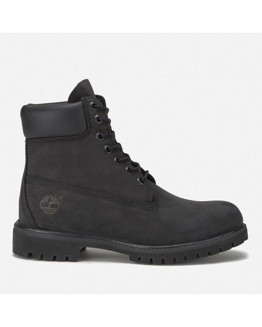 black leather 6 inch timberland boots