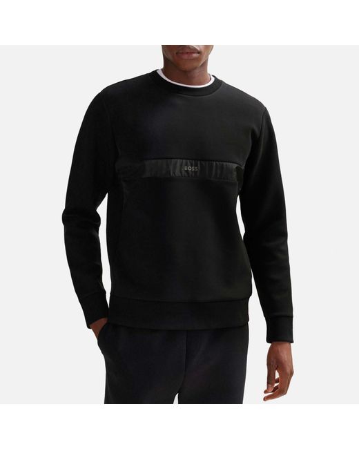 Boss Black Salbon Cotton-blend Sweatshirt for men