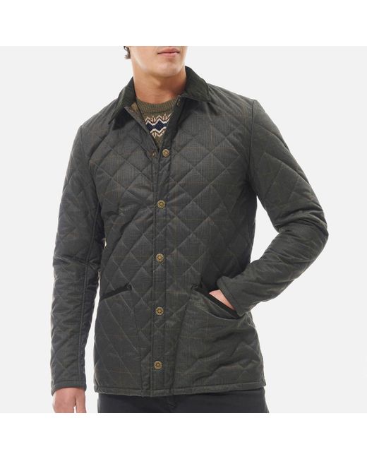 Barbour Gray Liddesdale Quilted Shell Jacket for men