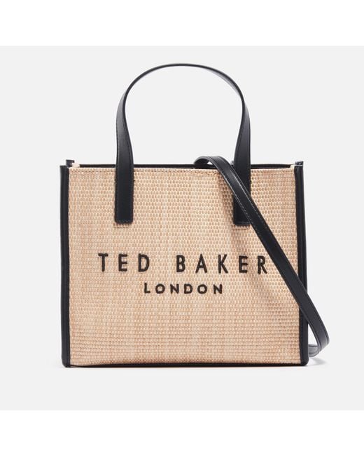 Ted Baker Natural Paolina Raffia Small Icon Bag