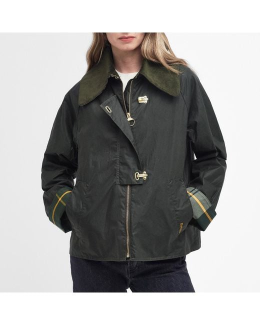 Barbour Black Drummond Waxed Cotton Jacket