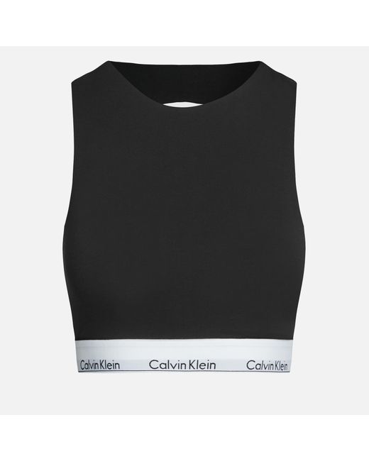 Calvin Klein Black Modern Stretch-jersey Unlined Bralette