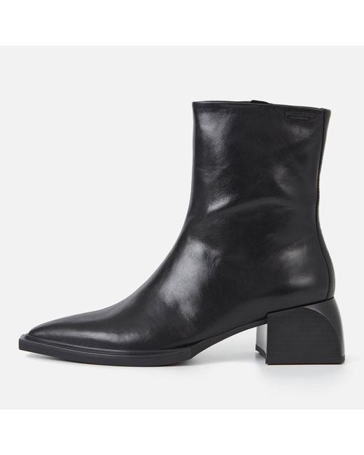 Vagabond Black Vivian Leather Heeled Boots