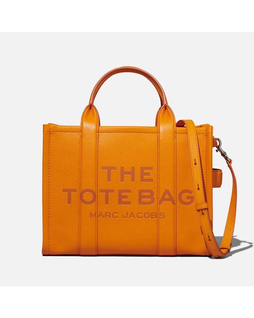 Marc Jacobs The Medium Leather Tote Bag in Orange Lyst Australia