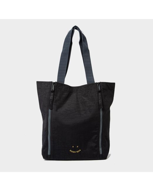 PS by Paul Smith Black Logo-embroidered Nylon Tote Bag for men