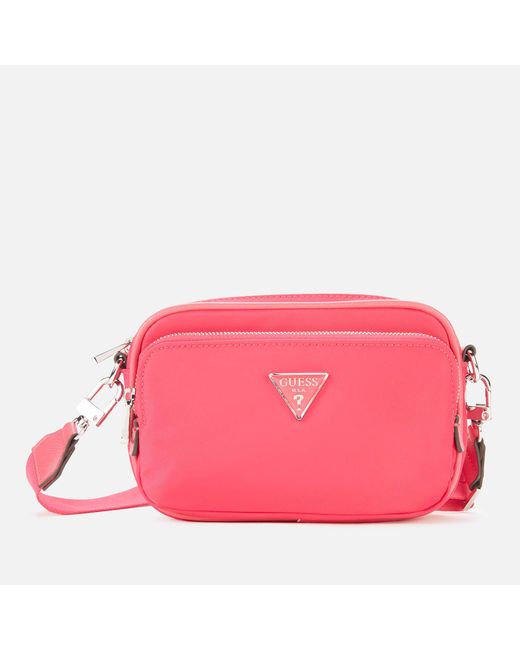 Guess Little Bay Cross Body Camera Bag in Pink - Lyst