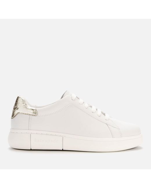 leather cupsole trainers