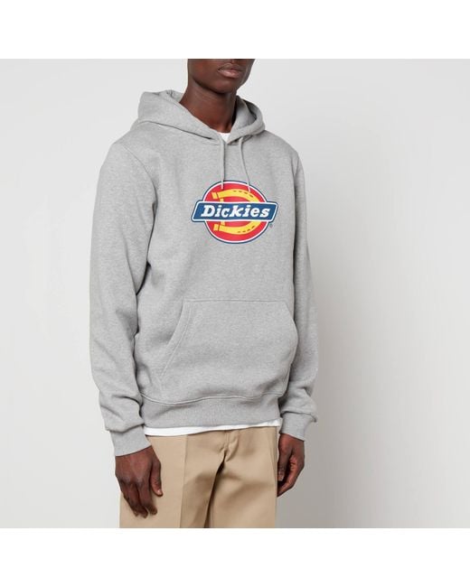 Dickies Icon Logo Cotton-blend Jersey Hoodie in Gray for Men | Lyst