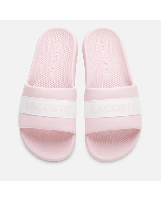 Lacoste Pink Croco Slide 0722 1 Sandals