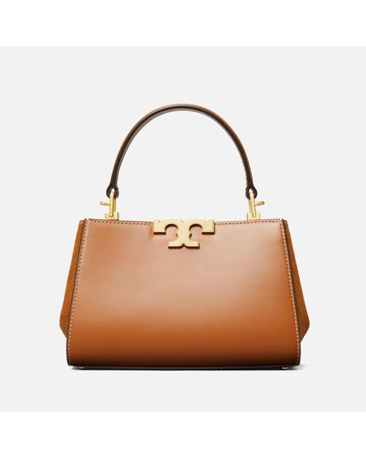 Tory Burch Brown Eleanor Leather Mini Satchel