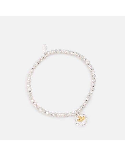 Joma Jewellery White A Little Congratulations Mummy To Be Silver-tone Bracelet
