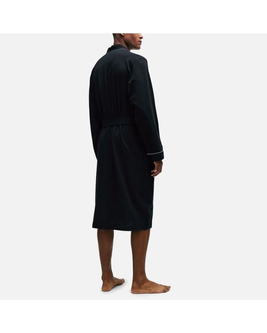 Boss Black Kimono Cotton-Jersey Dressing Gown for men