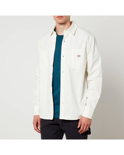 Dickies White Duck Cotton-canvas Shirt for men