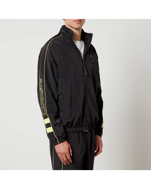 Lacoste Shell Tracksuit Top in Black for Men | Lyst