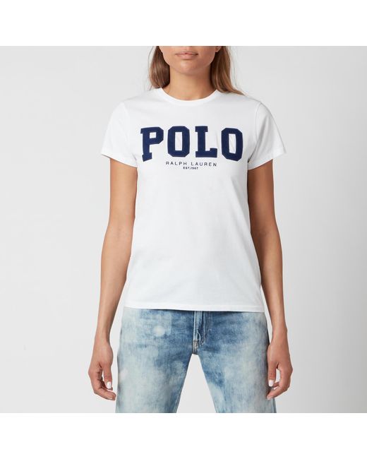 Polo Ralph Lauren Polo Logo T-shirt in White | Lyst UK