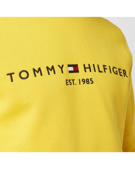 yellow tommy hilfiger hoodie mens
