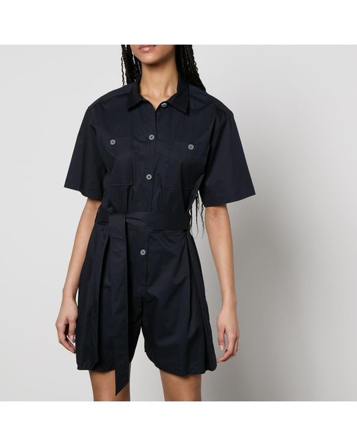 PS by Paul Smith Black Belted Cotton Playsuit