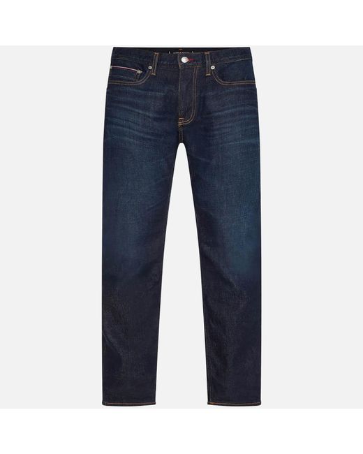 Tommy Hilfiger Blue Denton Straight Leg Denim Jeans for men