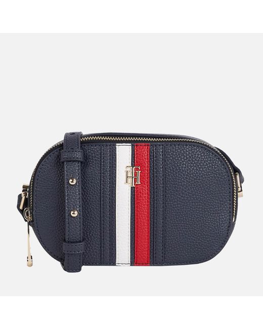 Tommy Hilfiger Element Faux Leather Bag in Blue | Lyst
