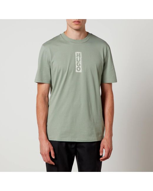 HUGO Green Dalbula Logo-print Cotton-jersey T-shirt for men