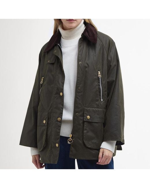 Barbour Black Lynne Waxed Cotton Jacket