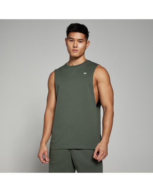 Mp Green Rest Day Drop Armhole Tank Top for men