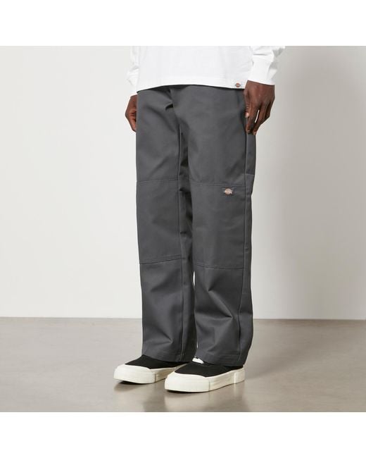 Dickies Gray Double Knee Twill Trousers for men