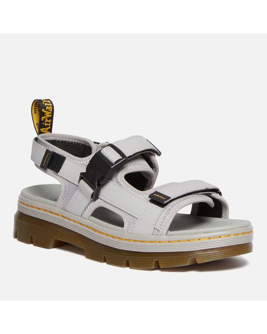 Dr. Martens White Forster Ripstop, Webbing And Leather Sandals for men