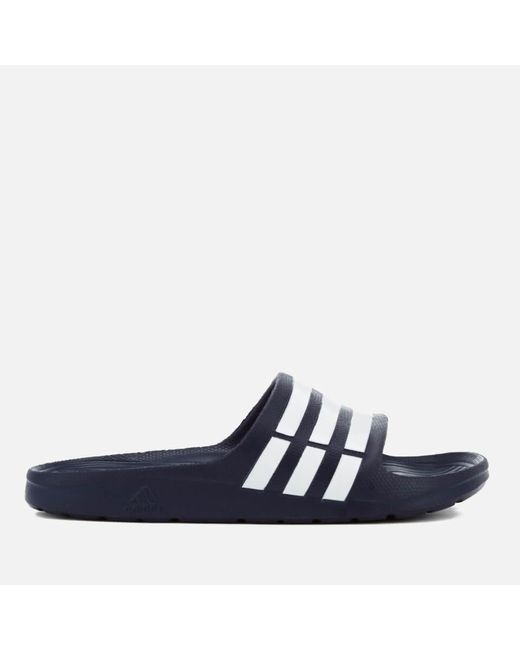 Adidas Blue Duramo Slide Sandals