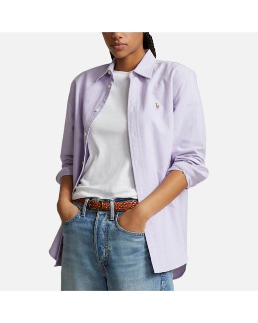 Polo Ralph Lauren Purple Oxford Cotton Shirt