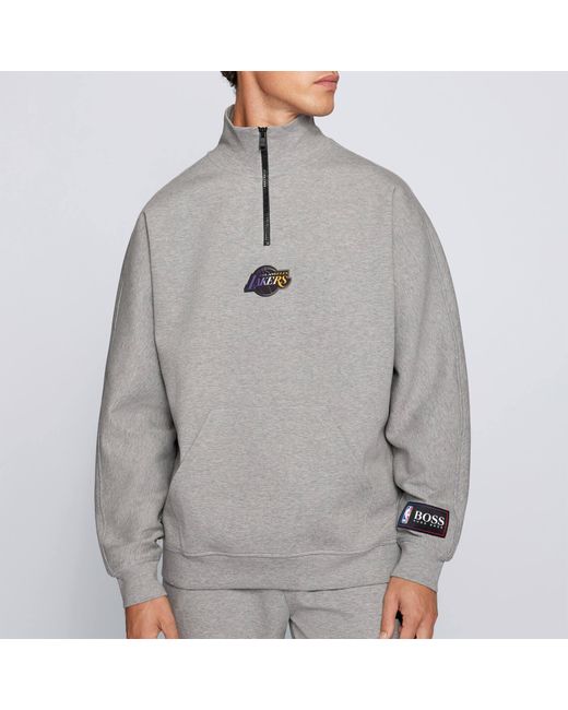hugo boss half zip sweatshirt