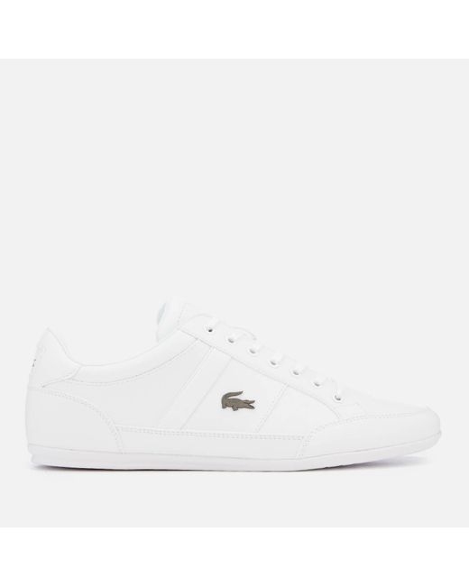 low profile white trainers