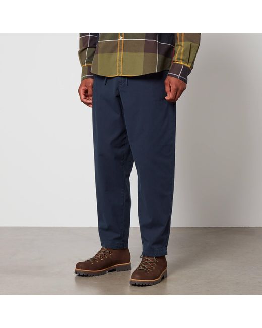 Barbour Blue Highgate Cotton-twill Trousers for men