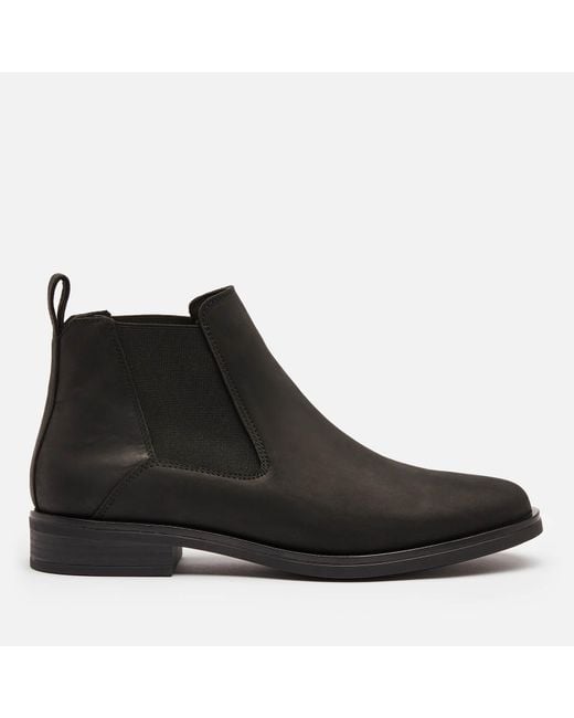 Clarks Black Memi Top Leather Chelsea Boots