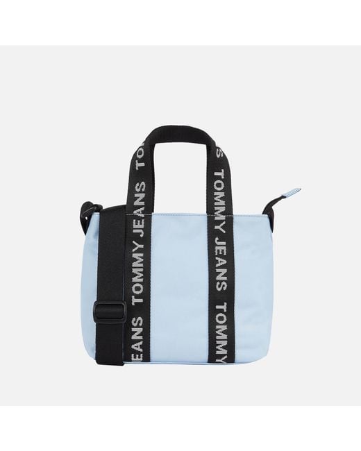 Tommy Hilfiger Black Essential Mid Canvas Crossbody Bag