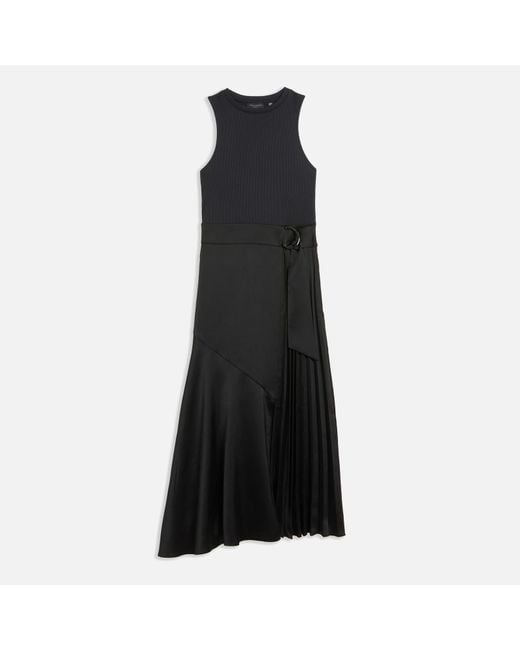 Ted Baker Black Wiiloww Mockable Belted Midi Dress