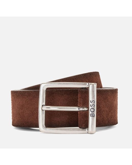 hole worker fact BOSS by HUGO BOSS Rudy Leather Belt in Brown for Men | Lyst