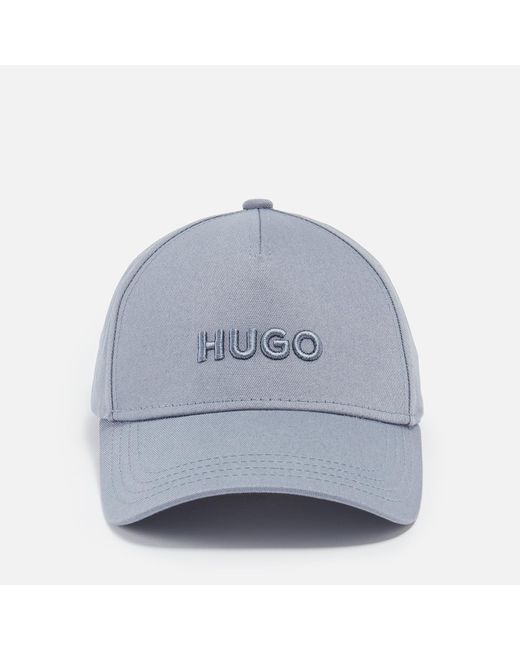 HUGO Gray Jude Cotton-twill Cap for men