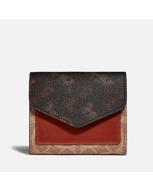 COACH Multicolor Signature Carriage Wyn Small Wallet