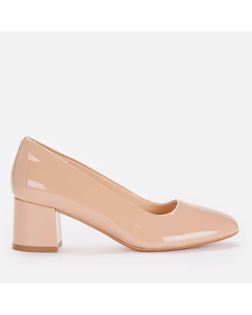 Clarks Leather Sheer 55 Patent Court Shoes in Nude (Brown) | Lyst
