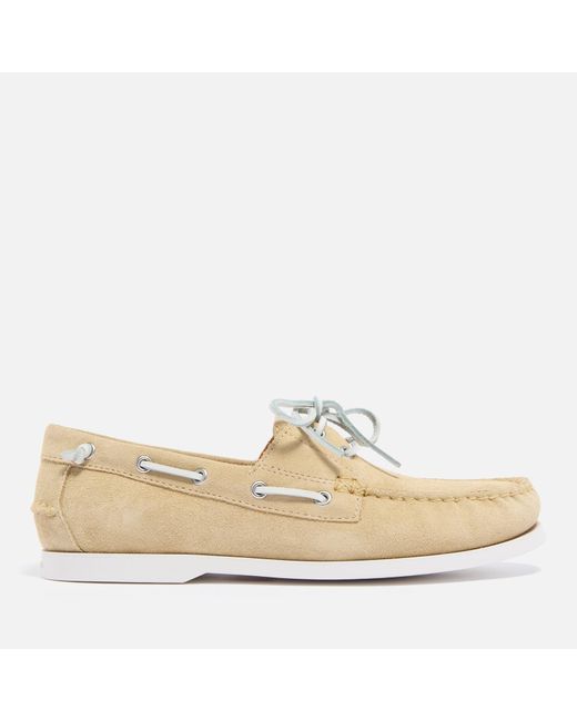 Polo Ralph Lauren Natural Merton Suede Boat Shoes for men