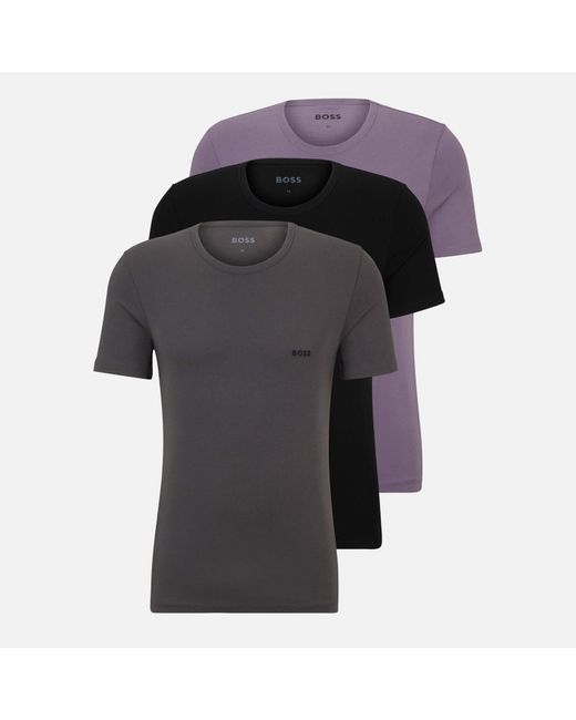 Boss Black 3-pack Classic Cotton-blend T-shirts for men