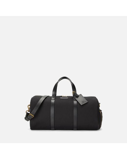 Polo Ralph Lauren Segeltuch-Reisetasche mit Lederbesatz in Black für Herren