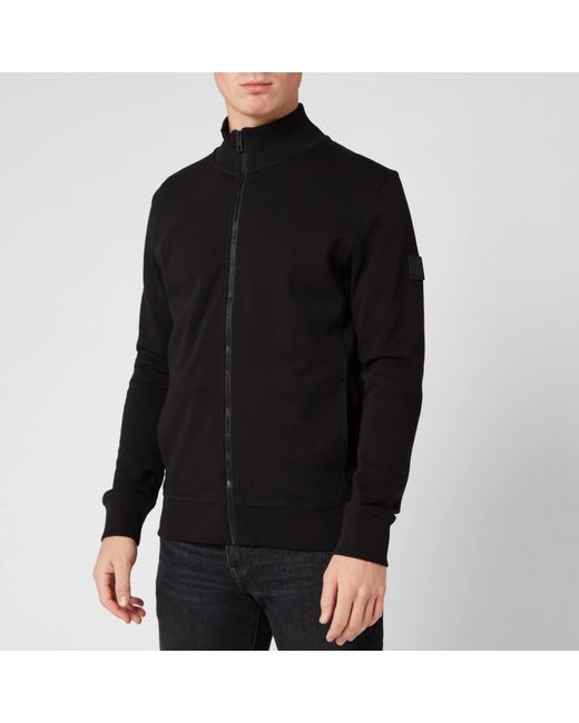BOSS by HUGO BOSS Cotton Zkybox 1 Zip Sweatshirt in Black for Men | Lyst