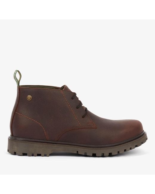 Barbour Brown Cairngorm Waterproof Leather Chukka Boots for men