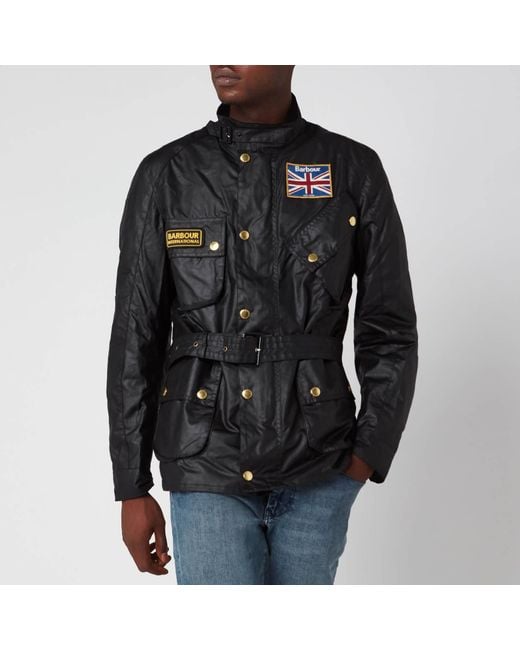 Barbour Men's Union Jack International Coat in Black for Men - Save 26% |  Lyst