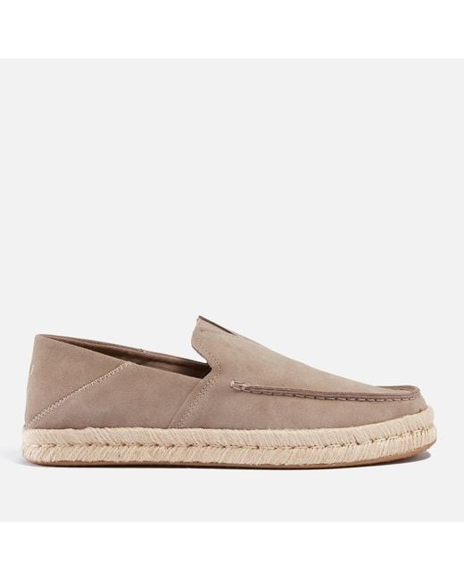 TOMS Natural Alonso Suede Loafers for men