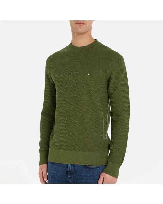 Tommy Hilfiger Organic Cotton Sweatshirt in Green für Herren