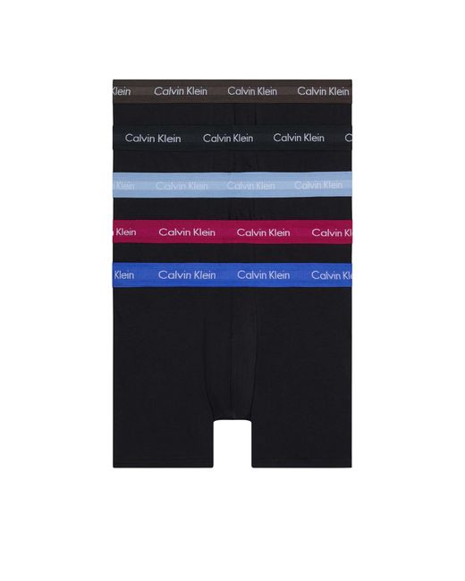Calvin Klein Black 3-pack Stretch Cotton-blend Boxer Briefs for men