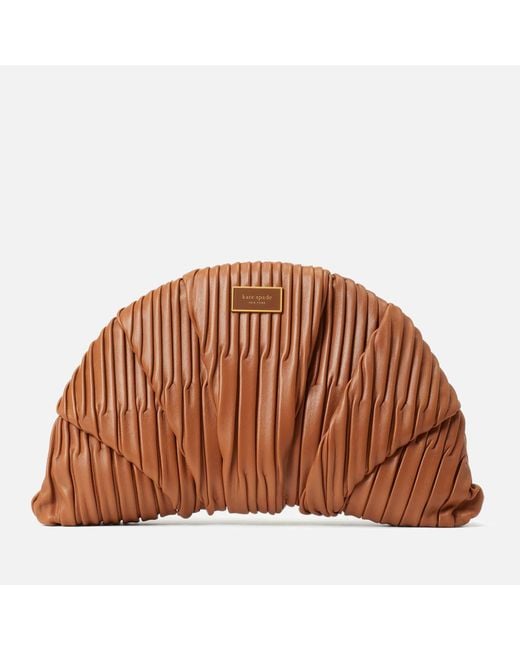 Kate Spade Brown Patisserie Croissant Leather Bag